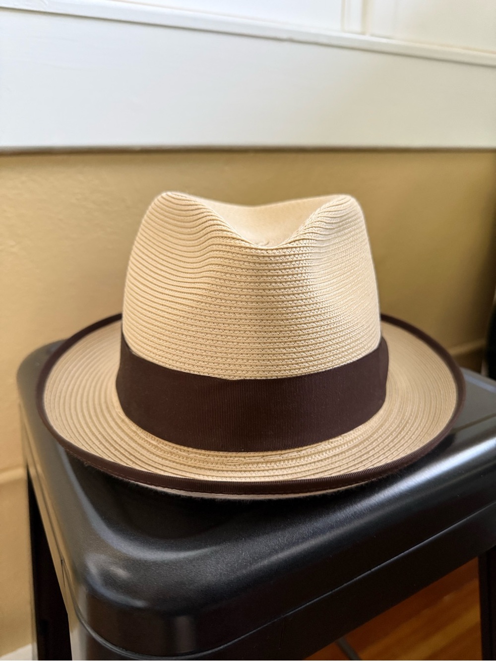 Stetson Latte Straw Fedora